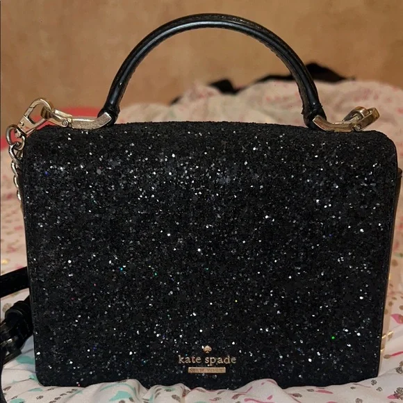 Black Glitter Handbag - Picture 2 of 4